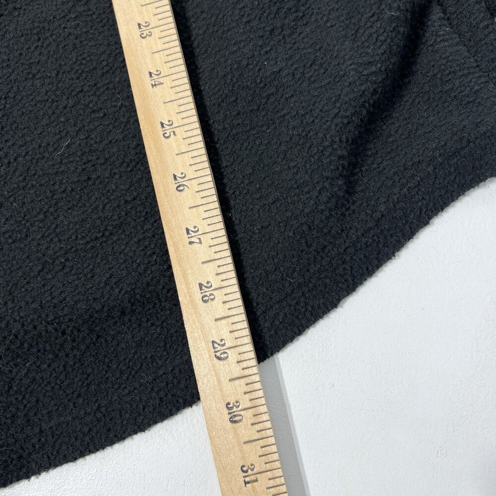 Victorias Secret Pink Shirt Womens XL Black Fleece Button Up Shacket Logo Lounge - Picture 9 of 9
